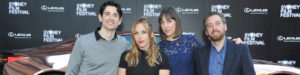 Alex Murwaski, Anya Beyesdorf, Brooke Goldfinch & Alex Ryan Lexus & Sydney Film Festival Short Film Fellowship Announcement, Cocktail Party at QT Hotel, Messiah Premiere & Blood Father Premiere Red Carpet at State Theatre, Sydney Tuesday 14th June, 2016 Photographer: Belinda Rolland © 2016